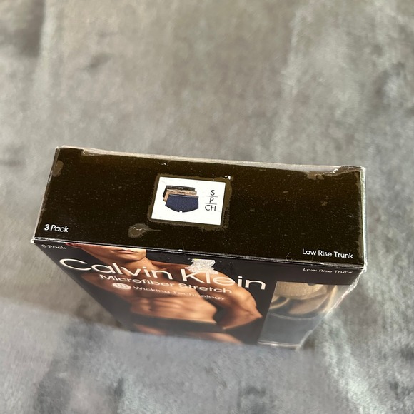 Calvin Klein Microfiber Stretch 3 Pack Low Rise Trunks Underwear Mens Small - Picture 2 of 8